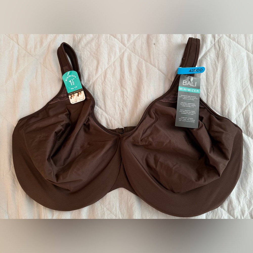 Bali Chocolate Brown Minimizer bra